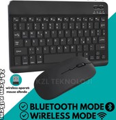 Resim Genel Markalar K-03 Mini Kablosuz Wireless Klavye Mouse Seti 2.4 Ghz Siyah - Kl-235 