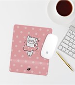 Resim Özer Store Sevimli Kedi Çizimli Bilek Destekli Dikdörtgen Mouse Pad Mouse Altlığı 