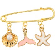 Resim Sea Whisper Çengelli İğneli Giyim & Çanta Süsü – PinCharm (Bag Charm) | Happyangels 