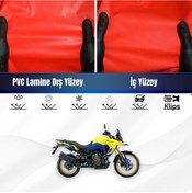 Resim Trıumph Tıger 900 Rally Pro Motosiklet Brandası Su Geçirmez Branda Kırmızı Branda Motor Branda Xxl 