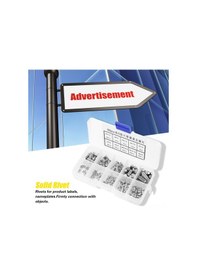 Resim Honmex 160 Adet Çeşitli Boyutlu Paslanmaz Çelik Yuvarlak Başlı Çiviler, Plastik Kutuda Paketli, Etiket Ve Plaka Sabitleme İçin Dayanıklı 