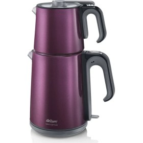 Resim Arzum AR3032 Çaycı Heptaze Çay Makinesi - Inox / Inox - Mürdüm 