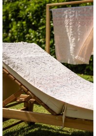 Resim Menderes Home Cotton Collection Bukle Plaj Havlusu Saçaklı Pembe 