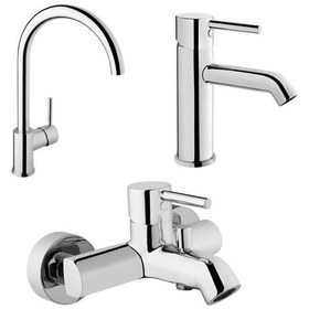 Resim Artema Minimax S Lavabo Musluk + Eviye Mutfak + Banyo Batarya Seti Krom 