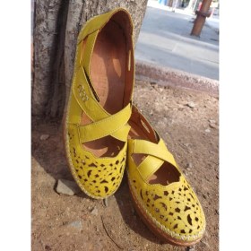Resim Bags Shoes Venüs 23197181Y Kadın Deri Comfort Taban Lazer Baskılı Kaymaz Taban Cırtlı Günlük Ayakkabı 