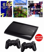 Resim Sony Ps3 500 Gb 12 Ay Garanti 120 Dijital Oyun 2 Ad Sıfır Kol Playstation 