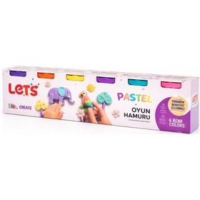 Resim Lets 6 Renk Pastel Oyun Hamuru 660 G Çok Renkli 