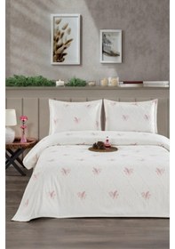 Resim Başak 3 Parça Çift Kişilik Pike Takımı Pudra 