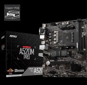 Resim MSI A520M PRO DDR4 4600\u002F1866Mhz M.2 MATX AM4 