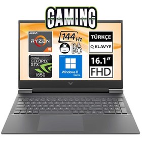 Resim HP Victus 16-E0035NT 793K4EA R5-5600H 8 GB 512 GB SSD GTX1650 16.1" W11H FHD Dizüstü Bilgisayar 