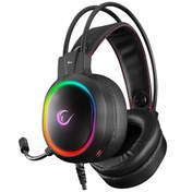 Resim Rampage RM-K12 Manly Siyah 7.1 Surround Usb Rgb Işık Efektli Gaming Oyuncu Mikrofonlu Kulaklık Rampage