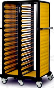 Resim Gastrolley İkili Gn Küvet Taşıma Arabası 150 (2 Yanı Kapalı) 93 x 71 x 174 (cm) 