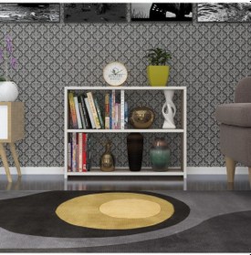 Resim Kenzlife Kitaplık Süper Ga 060 80 19 Crd 2 Katlı Tek Bölme Ofis Mutfak Banyo Dolabı Arkalıksız 