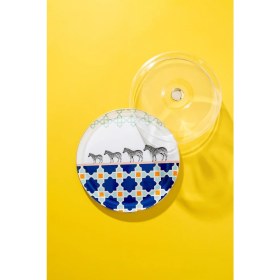 Resim Beyaz Cam Kek Fanusu ve Pasta Tabağı Seti, 32 Cm, Şık ve Kullanışlı Tasarım 