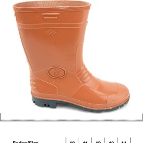 Resim Gezer PVC Kısa Çizme 38 Numara Sarı Renk Bahçe ve İş Güvenliği İçin Uygun 