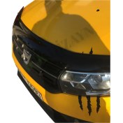 Resim Dacia Logan Mcv 2012+ Araca Özel Kaput Rüzgarlığı A+ Pianoblack 4mm Kalın 