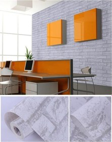 Resim Novahub 10m Oturma Odası Mutfak Su Geçirmez Pvc Tuğla Taş Kendinden Yapışkanlı Dekor Duvar Kağıdı F02 