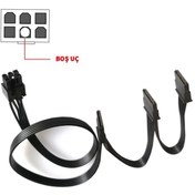 Resim 6 Pin Modüler Power Supply Kablosu 6 Pin 4x Sata Kablo 85 Cm 6 Pin 4 Adet Sata Modüler Power Kablosu 