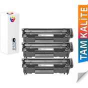 Resim Plusprint Hp Laserjet 3030 Yazıcı Uyumlu 12A Muadil Toner 3'lü Paket 