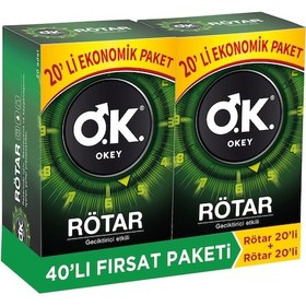 Resim Okey Rötar Prezervatif 2 x 20'li 