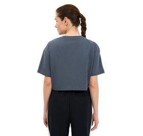 Resim Skechers W Crop Graphic Kadın T-Shirt İndigo 