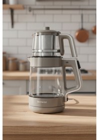 Resim Bernardo Napoli 1.7 L Cam Demlikli Çay Makinesi 