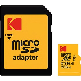 Resim Kodak Mikro Sd 256GB Uhs-I U3 Ultra Performans Hafıza Kartı 