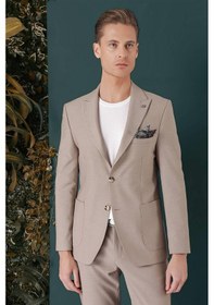 Resim Efor C 659 Slim Fit Bej Spor Ceket Bej 