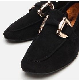 Resim Hotiç Hakiki Deri Siyah Kadın Tokalı Loafer 01ayh303970a100 Siyah-black Siyah 