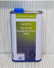 Resim Akzo Nobel 3000 Duragloss Clear Vernik 1 Litre 