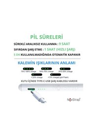 Resim Novstrap Apple Uyumlu iPad Mini 5/6 Nesil İle Dokunmatik Tablet Kalemi Dz900 Gen3 Stylus Pencil Avuç İçi Reddi 2 Adet Yedek Uç 