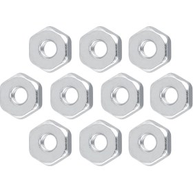 Resim Geeroyoo 10 Adet 8mm Paslanmaz Çelik Altıgen Somun, Stihl Ve Solo Zincir Testereler İçin Rehber Zincir Teker Koruması Erişimoryu 