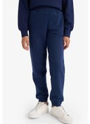 Resim Defacto Kız Çocuk Standart Fit Basic Düz Beli Lastikli Jogger Eşofman Altı Y1226a625aunv241 Lacivert 