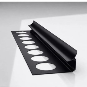 Resim 10 mm Alm. Seramik Iç Köşe Profili Siyah Mat 2.7m Boy 