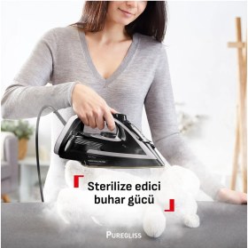 Resim Tefal Puregliss 3000 W Güç, 280 G/dk Şok Buhar, Mikro-Kireç Filtreli & Otomatik Kapanmalı Ütü 