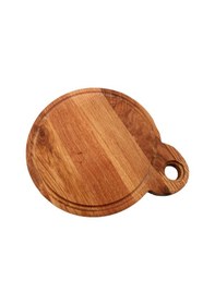 Resim Yuvarlak Ahşap Kesme Tahtası Saplı 25 Cm Ahşap 