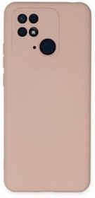 Resim Zipax Xiaomi Poco İle Uyumlu C40 Redmi 10C Kılıf Lansman İçi Kadife Şık Sade Görünüm Azn Nno Pembe 