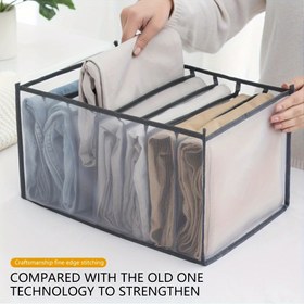 Resim İç Paket İçinde Paket, Pantolon ve Kıyafetler için Saklama Çantası, Kot Organizatörü, Gardırop Giysi Kutusu, İç Çamaşırı Çorap Tişört Şort Düzenleyici 