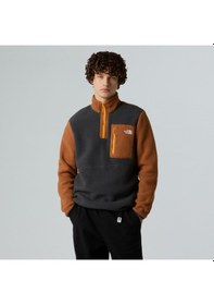 Resim The North Face M Yumiori 1/4 Zip Erkek Polar-30502 Koyu Gri 