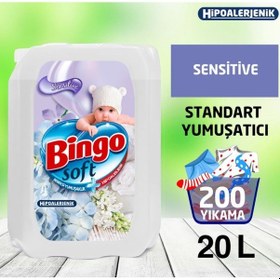 Resim Bingo Soft Çamaşır Yumuşatıcısı Sensitive 4 x 5 L 