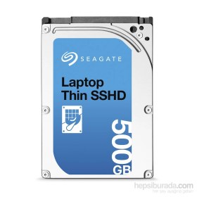 Resim Seagate Laptop SSHD 500GB 2.5" 5400RPM + 8GB Hybrid SSD Sata 3.0 64Mb Notebook Disk (ST500LM000) 
