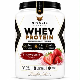 Resim NIVALIS LABS Whey Protein Çilek Aromalı 1000g 33 Servis 