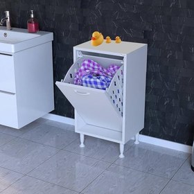 Resim Çok Amaçlı Sepetli Dolap | Banyo, Mutfak, Ayakkabılık, Oyuncak Dolabı | 14 Ölçü Seçeneği (35–100 cm) | Modüler Tasarım | 75x32,5 cm (Beyaz, 35 cm) 