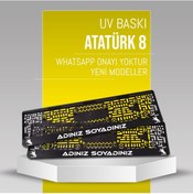 Resim Atatürk 8 Plakalık, 2 Adet Premium Uv Baskı, Plakalıkhane 