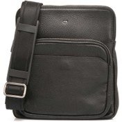 Resim Siyah Deri Unisex Çapraz Askılı Çanta - S1AC00021188-A6F 