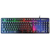 Resim Dexim KBL707 Mekanik Hisli Rgb LED Arka Işıklı Şeffaf Gaming Oyuncu Klavye 