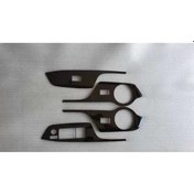 Resim C-hr 2016-2019 Içın Uyumlu Kapı Kolçak Kaplama Tıtanyum Sıyah Ayna Dügmelı Model 