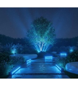 Resim 64CM 24W LED Duvar Boyama Wallwasher Mavi 220V 