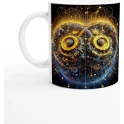 Resim Ikizler Burcu Baskılı Kahve Kupası - Zamanın Çarkları Astroloji Mekanizması Vs4 