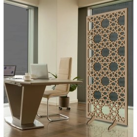 Resim Liar Ahşap Seperatör (Paravan) - KSP-211 - (18 mm) - (69 cm x 139 cm) - (Ham) 